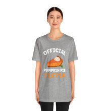Load image into Gallery viewer, Official Pumpkin Pie Tester Short Sleeve Tee