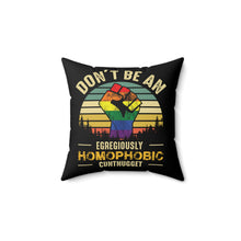 Load image into Gallery viewer, Homophobic Cuntnugget Square Pillow