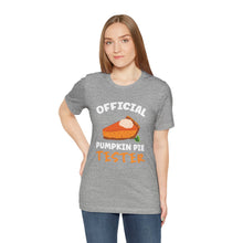 Load image into Gallery viewer, Official Pumpkin Pie Tester Short Sleeve Tee