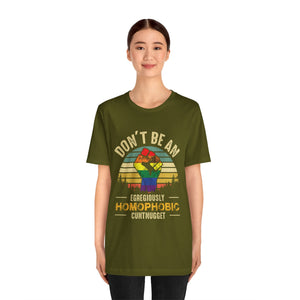 Homophobic Cuntnugget Short Sleeve Tee