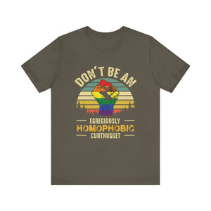 Homophobic Cuntnugget Short Sleeve Tee