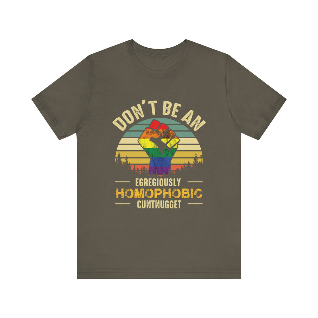 Homophobic Cuntnugget Short Sleeve Tee