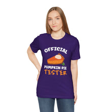 Load image into Gallery viewer, Official Pumpkin Pie Tester Short Sleeve Tee