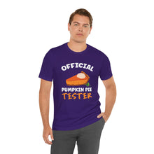 Load image into Gallery viewer, Official Pumpkin Pie Tester Short Sleeve Tee