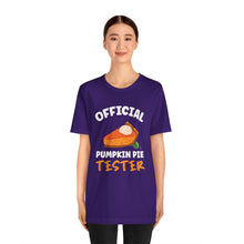 Load image into Gallery viewer, Official Pumpkin Pie Tester Short Sleeve Tee