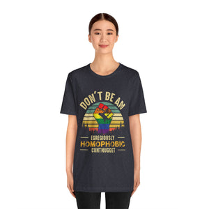 Homophobic Cuntnugget Short Sleeve Tee