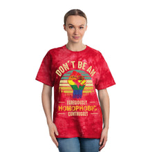 Load image into Gallery viewer, Don&#39;t Be An Egregiously Homophobic Cuntnugget Tie-Dye Tee