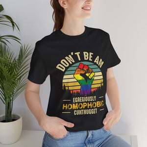 Homophobic Cuntnugget Short Sleeve Tee