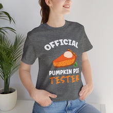 Load image into Gallery viewer, Official Pumpkin Pie Tester Short Sleeve Tee