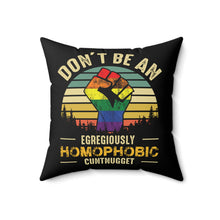 Load image into Gallery viewer, Homophobic Cuntnugget Square Pillow