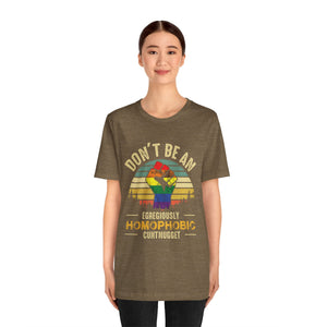 Homophobic Cuntnugget Short Sleeve Tee