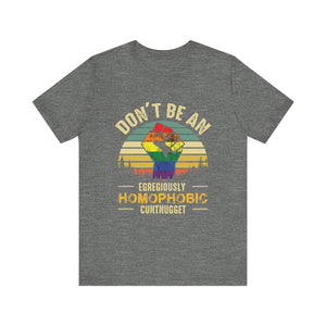 Homophobic Cuntnugget Short Sleeve Tee