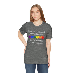 Excluded/Included Short Sleeve Tee