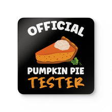 Load image into Gallery viewer, Official Pumpkin Pie Tester Corkwood Coaster Set