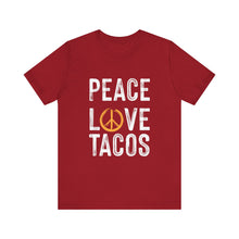 Load image into Gallery viewer, Peace Love Tacos Short Sleeve Tee