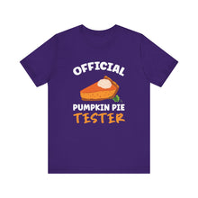 Load image into Gallery viewer, Official Pumpkin Pie Tester Short Sleeve Tee