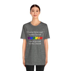 Excluded/Included Short Sleeve Tee