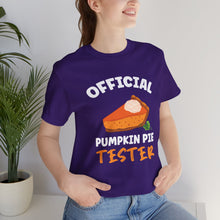 Load image into Gallery viewer, Official Pumpkin Pie Tester Short Sleeve Tee