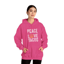 Load image into Gallery viewer, Peace Love Tacos Hoodie
