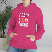 Load image into Gallery viewer, Peace Love Tacos Hoodie