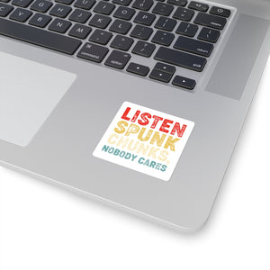 Listen spunk chunks, Sticker