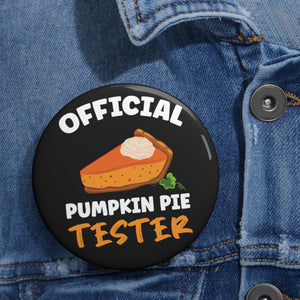 Pumpkin Pie Tester Button