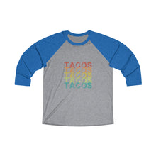 Load image into Gallery viewer, Tacos Tacos Tacos Baseball Tee