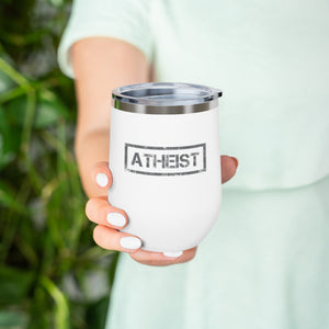 Atheist block Wine Tumbler