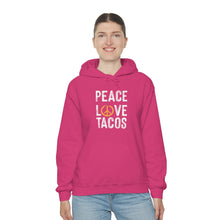 Load image into Gallery viewer, Peace Love Tacos Hoodie