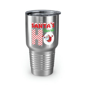 Santa's Favorite Ho Ringneck Tumbler