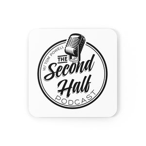 The Second Half Podcast Corkwood Coaster Set