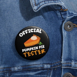 Pumpkin Pie Tester Button