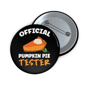 Pumpkin Pie Tester Button